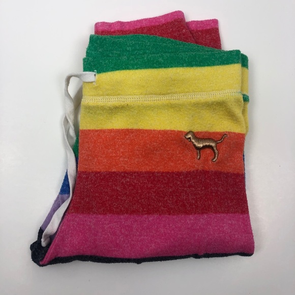 Victoria's Secret PINK Rainbow Sleep Bottom SOLD - Picture 2 of 15